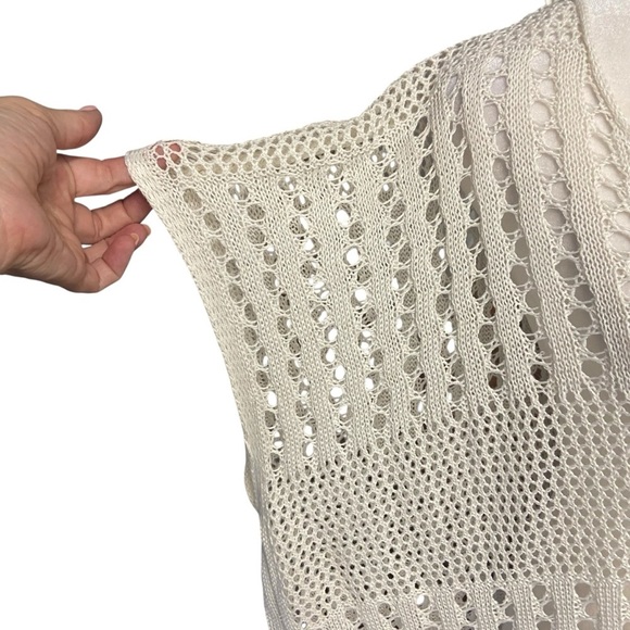 Cupshe Crochet Women’s Swimsuit Bathing Suit Coverup Ivory Size S Pool Beach - Picture 3 of 10